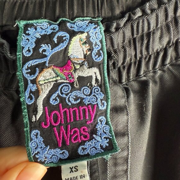Johnny Was Cargo Pants Leeshie Workwear Black Size XS Boho - Picture 6 of 9